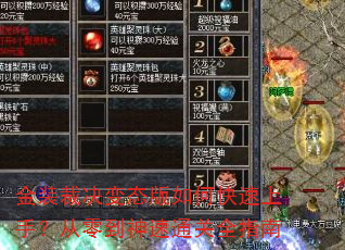 金装裁决变态版如何快速上手?从零到神速通关全指南 金装裁决变态版如何快速上手?从零到神速通关全指南